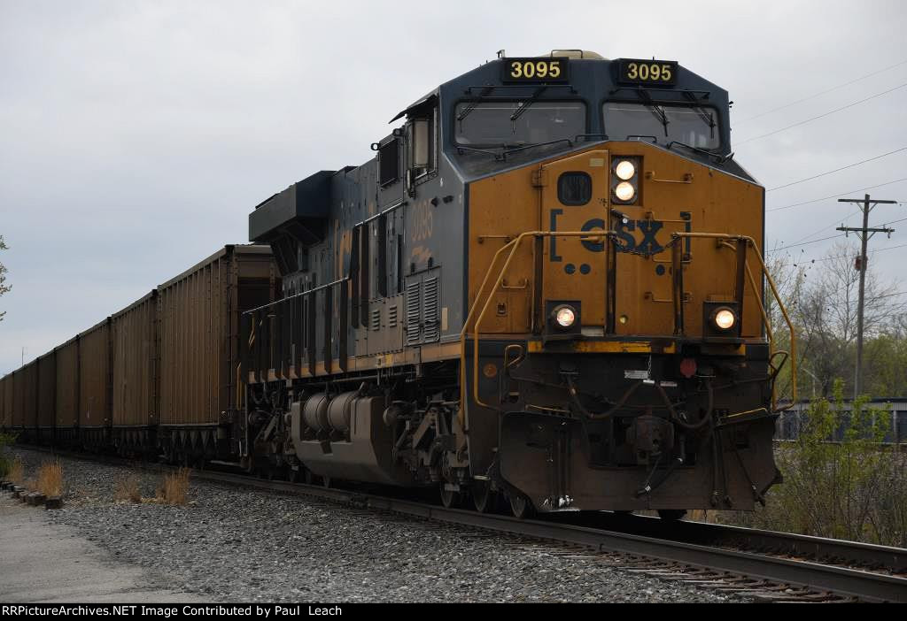 Southbound coal train